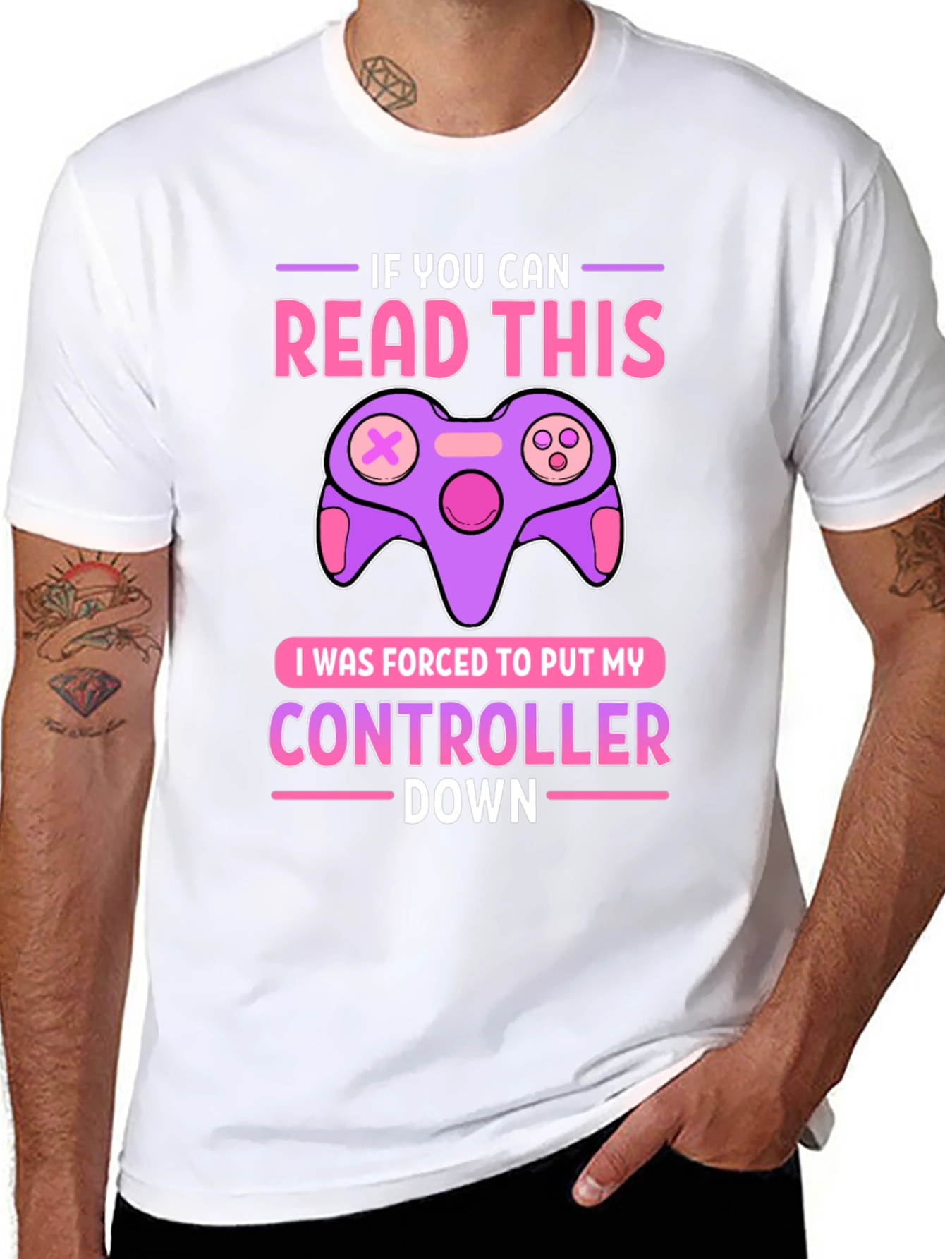 Gamer T-Shirt: If You Can Read This Controller Down