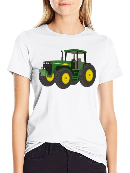 Green Tractor Graphic Tee - Farm Life Style