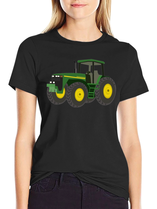 Green Tractor Graphic Tee - Farm Life Style