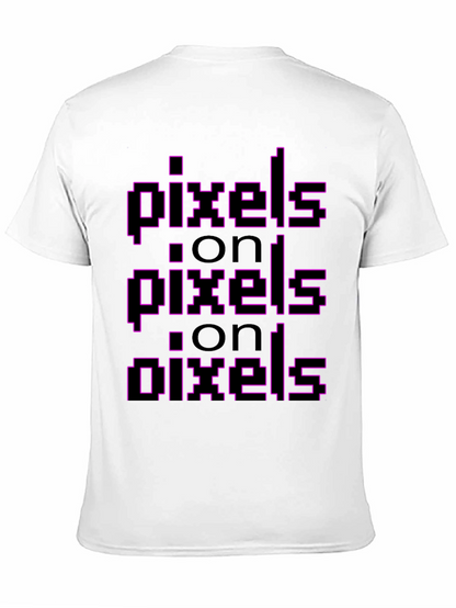 Pixel On Pixel Graphic Tee - Black