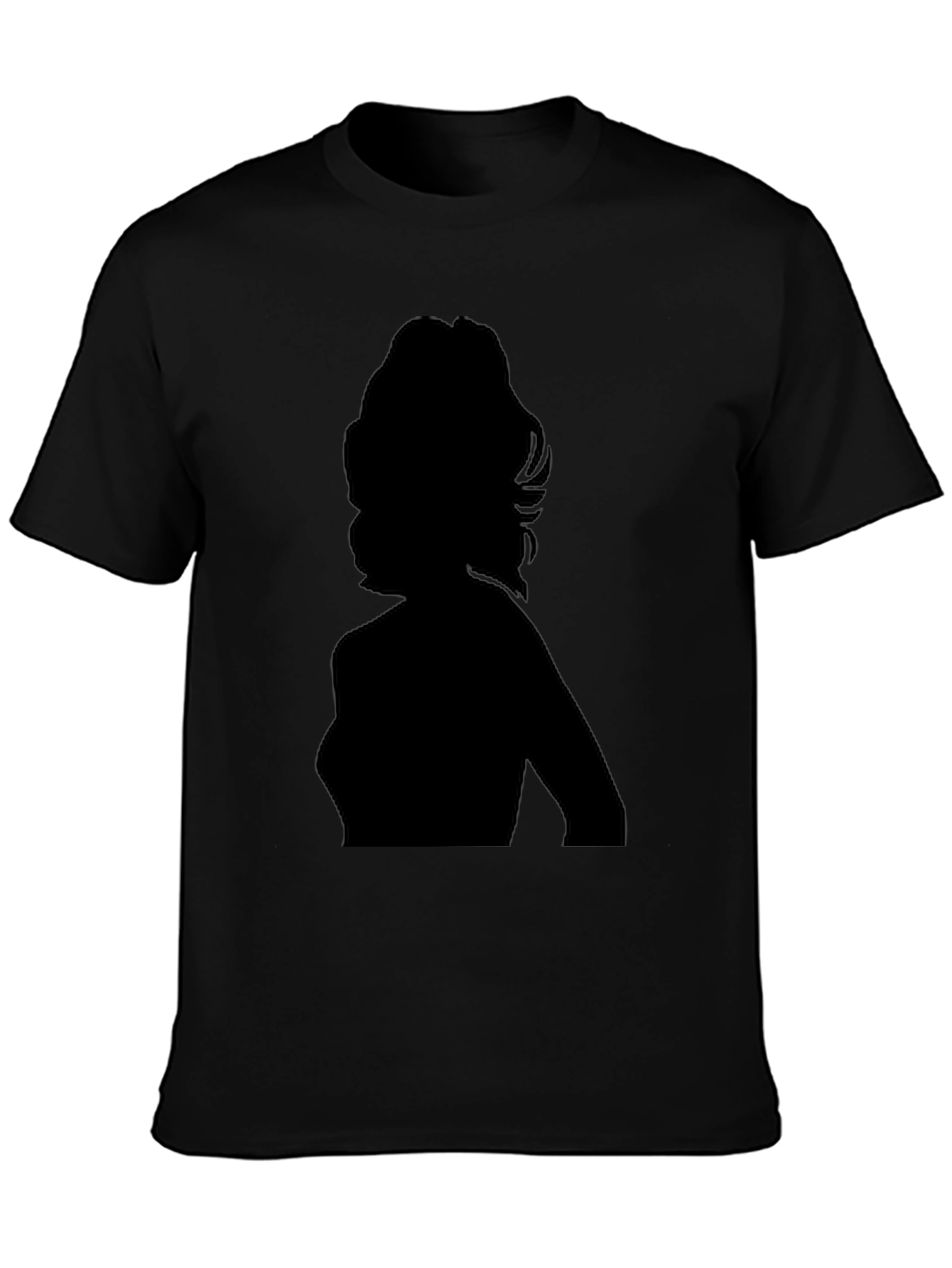 Silhouette Graphic Tee - Black Cotton T-Shirt