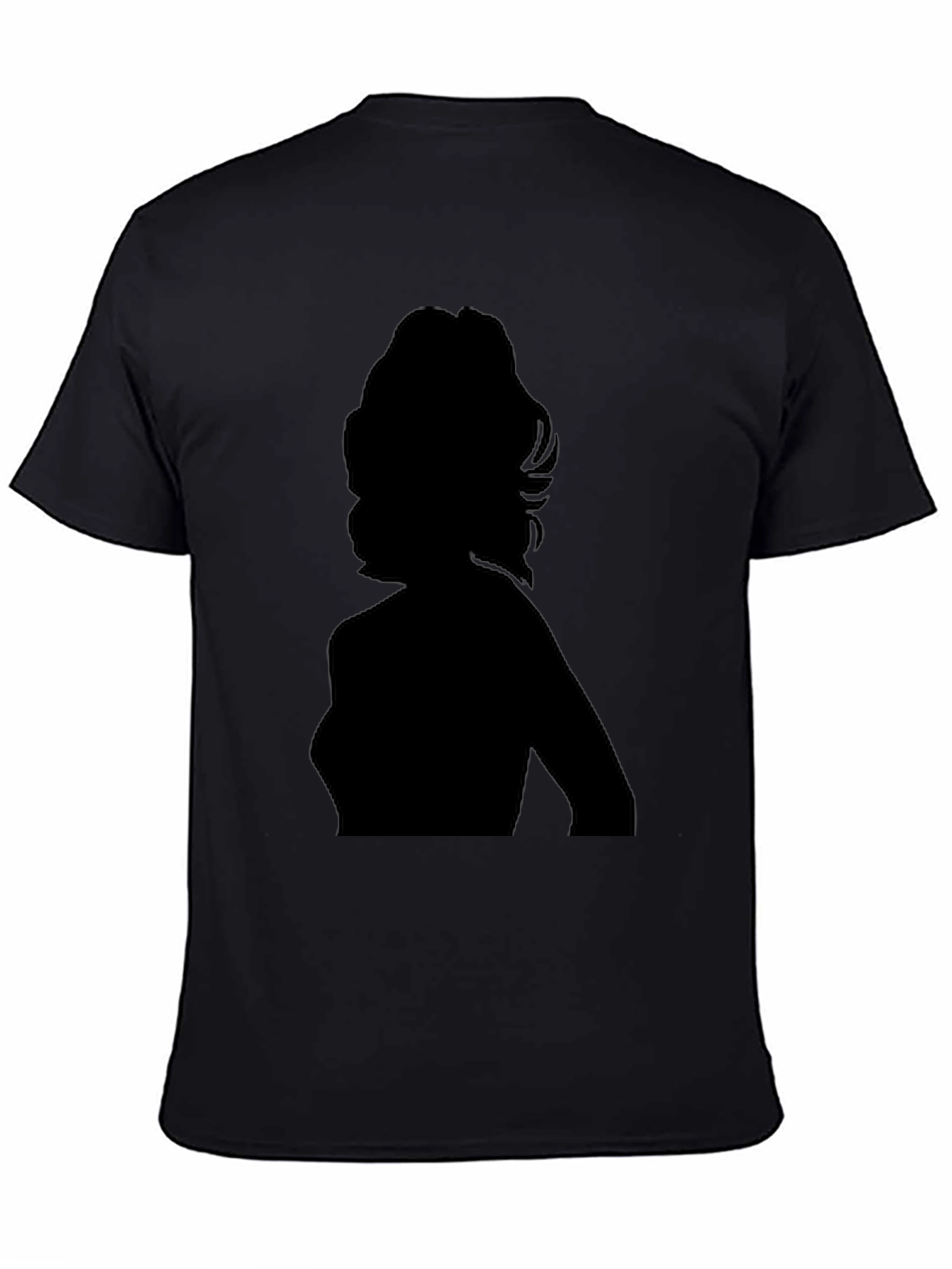 Silhouette Graphic Tee - Black Cotton T-Shirt