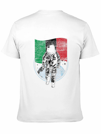 Astronaut Italian Flag T-Shirt - Space Exploration Tee