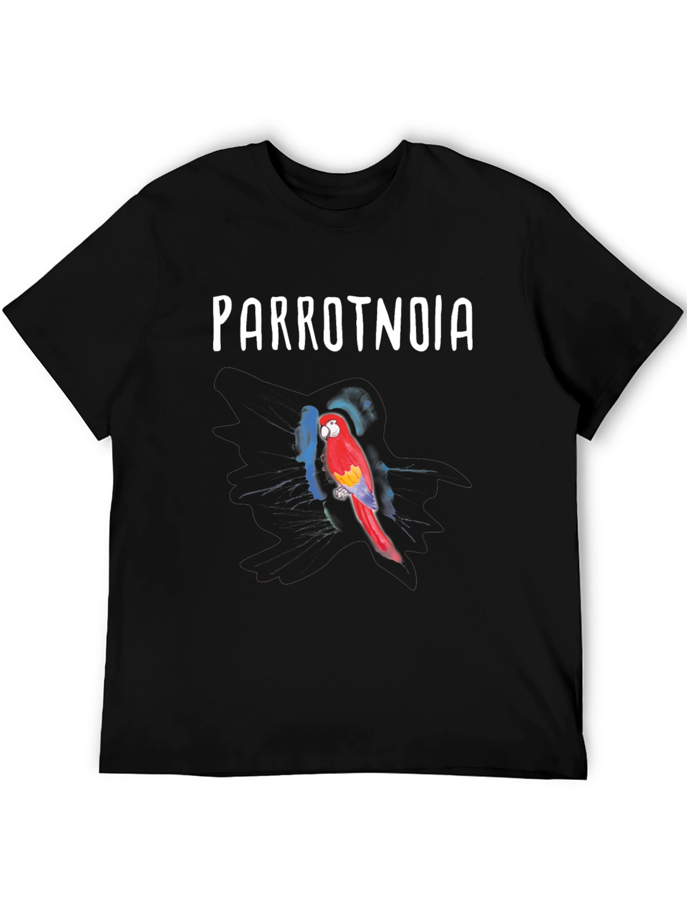 Parrotnoia T-Shirt: Vivid Parrot Design