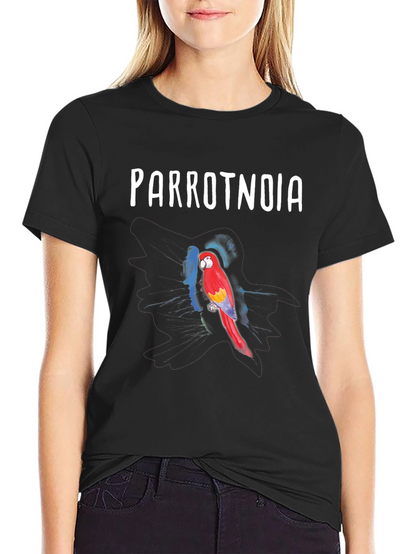 Parrotnoia T-Shirt: Vivid Parrot Design