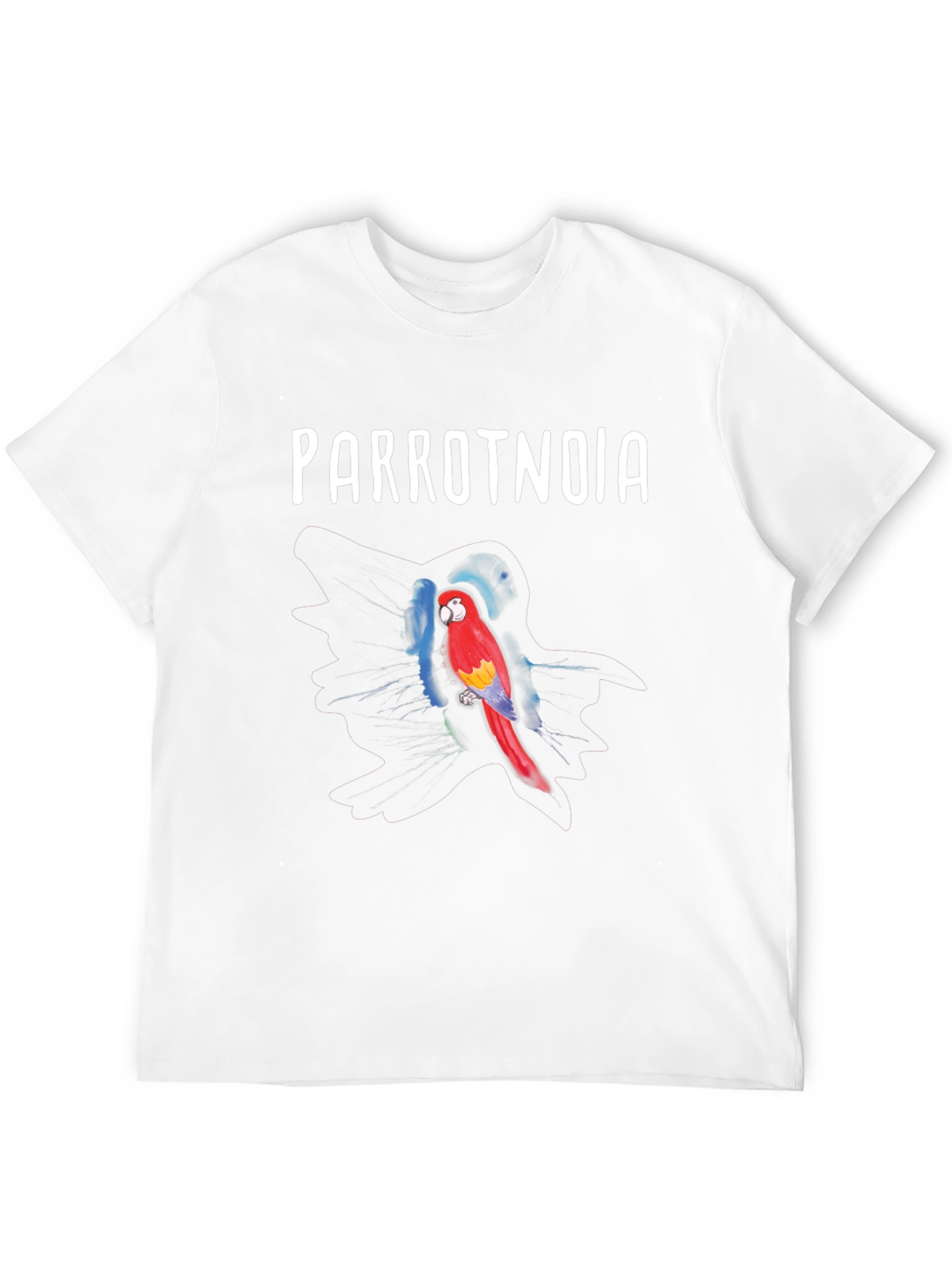 Parrotnoia T-Shirt: Vivid Parrot Design