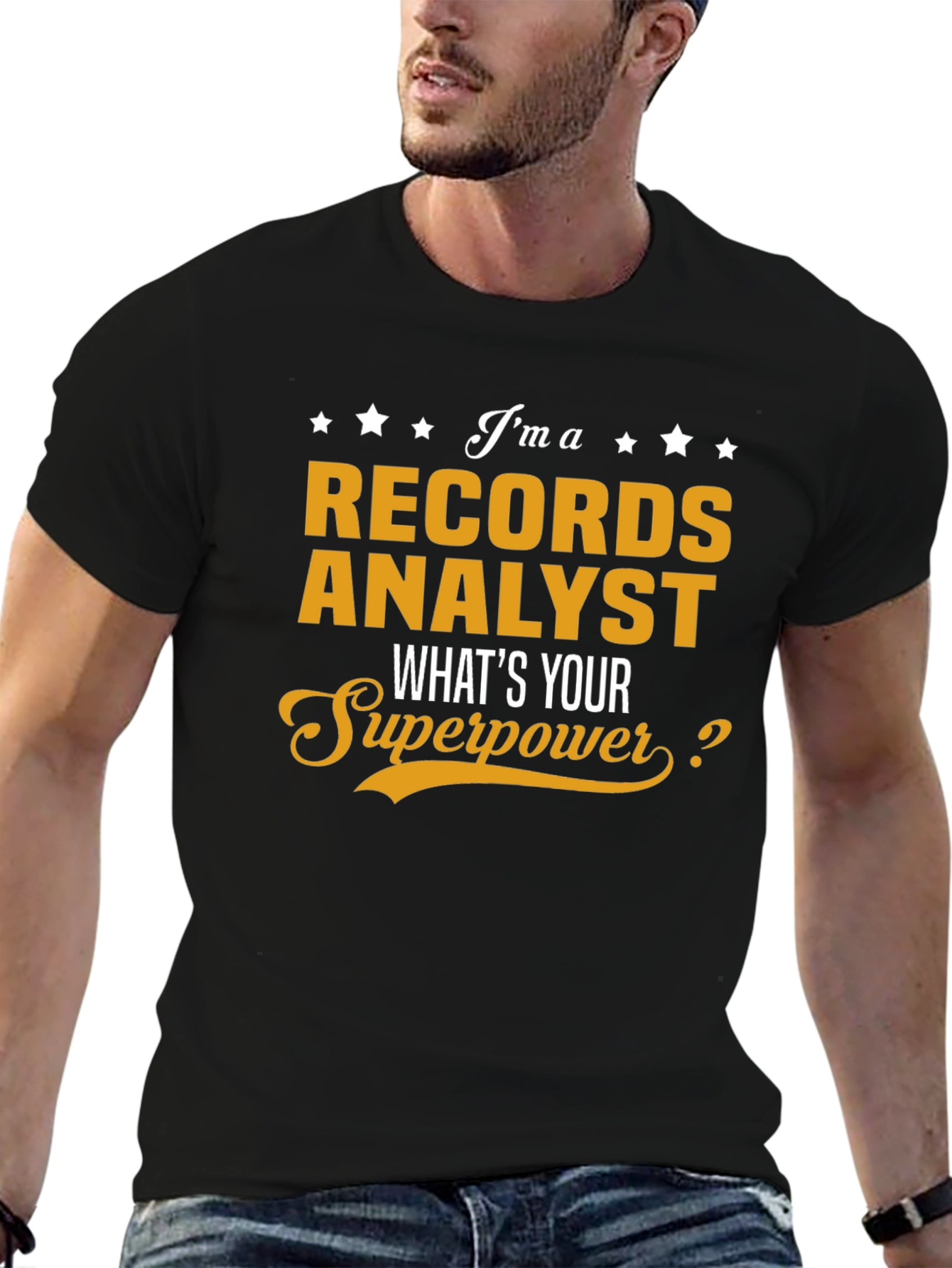 Records Analyst Superpower T-Shirt