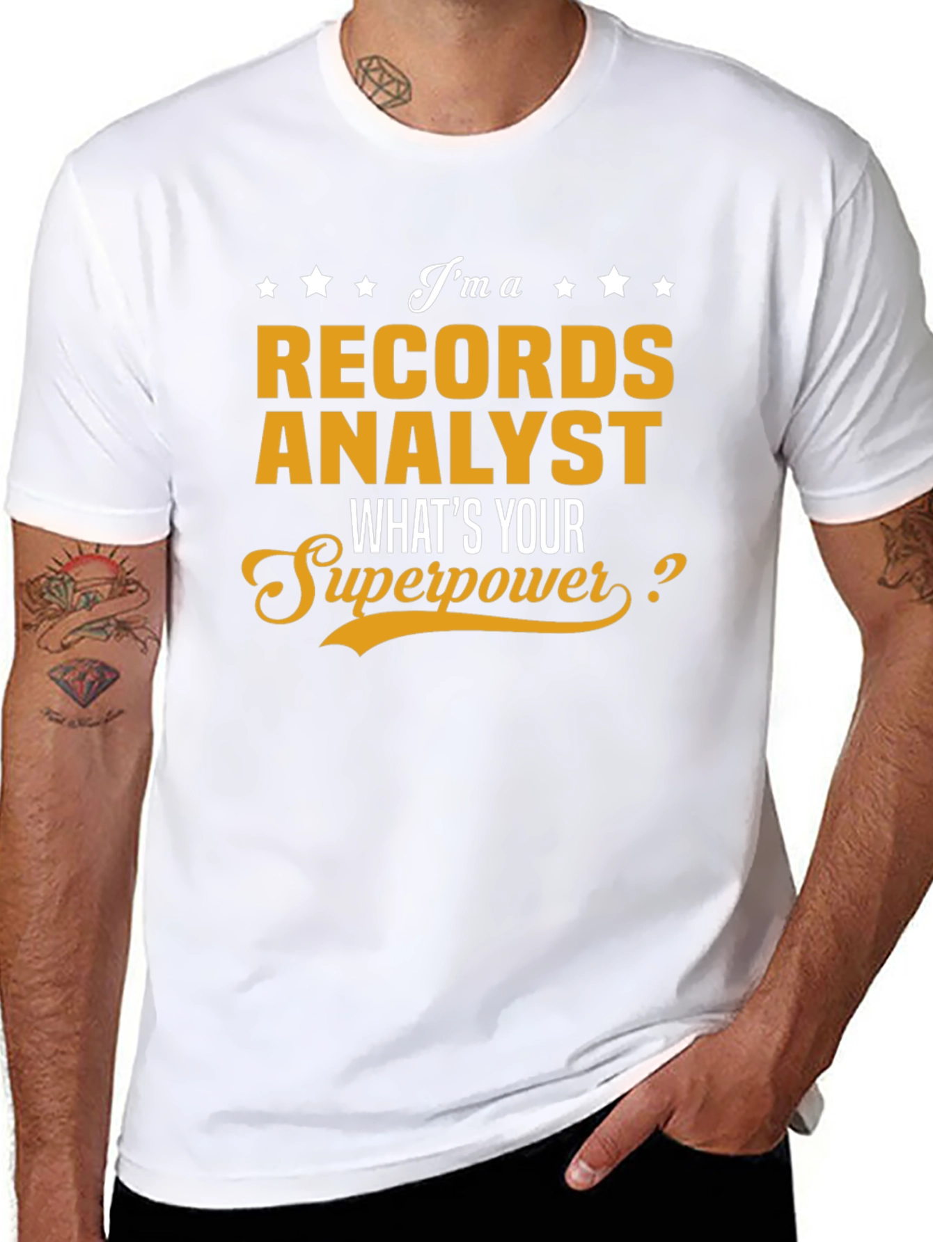 Records Analyst Superpower T-Shirt
