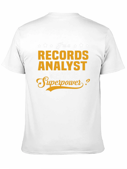 Records Analyst Superpower T-Shirt