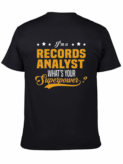 Records Analyst Superpower T-Shirt