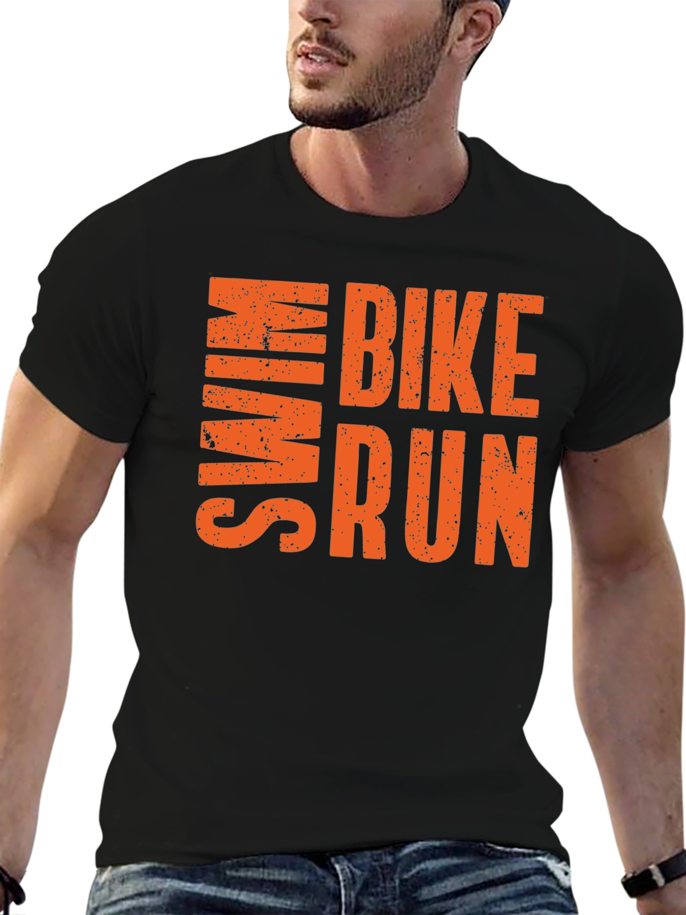 Swim Bike Run T-Shirt | Athletic Triathlon Tee