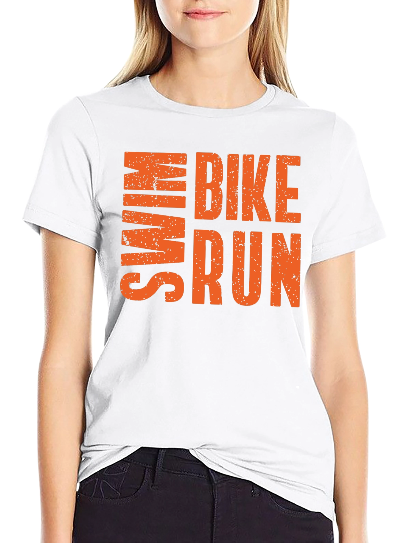 Swim Bike Run T-Shirt | Athletic Triathlon Tee