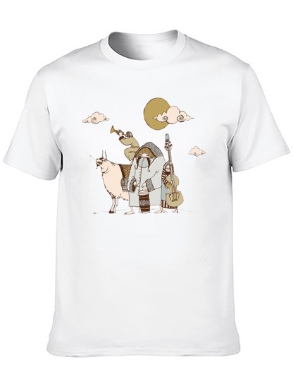 Music Lovers Black Cotton Tee
