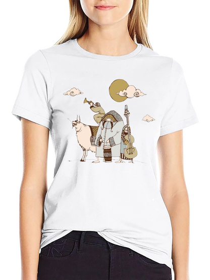 Music Lovers Black Cotton Tee