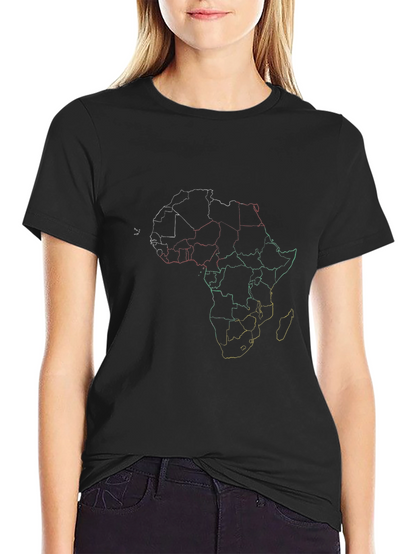 Africa Outline Graphic T-Shirt - Classic Fit
