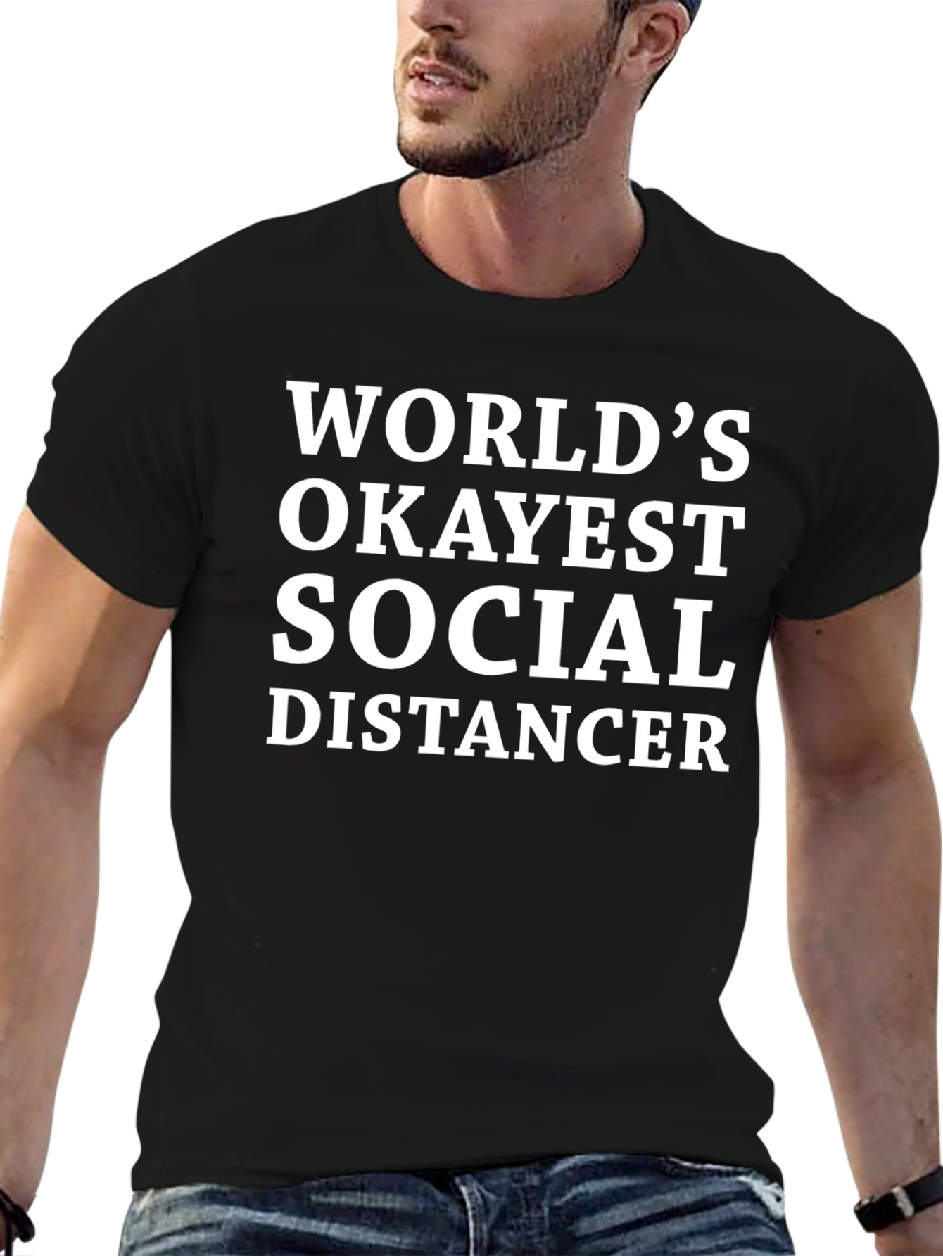 Worlds Okayest Social Distancer T-Shirt