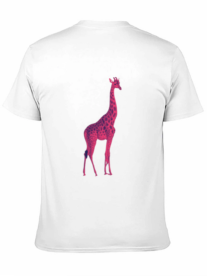 Cool Giraffe Graphic Tee - Black T-Shirt