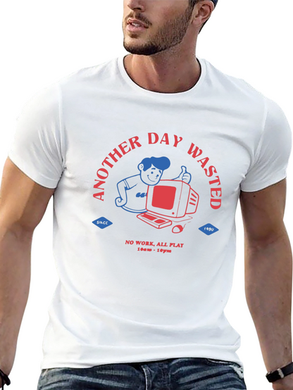 Another Day Wasted Retro Gamer T-Shirt