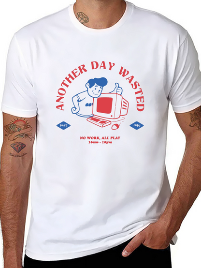 Another Day Wasted Retro Gamer T-Shirt