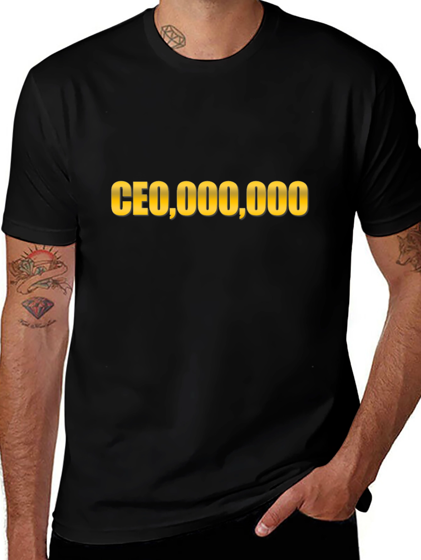 CEO Millionaire Black T-Shirt