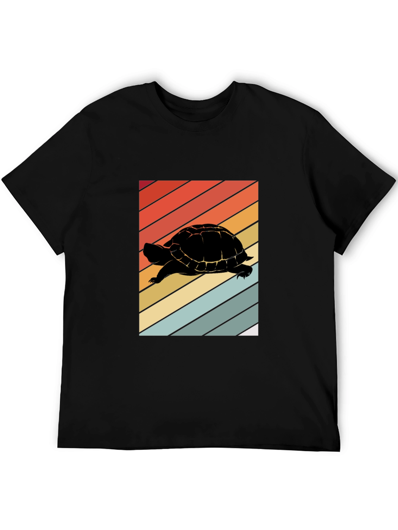 Retro Turtle Silhouette T-Shirt