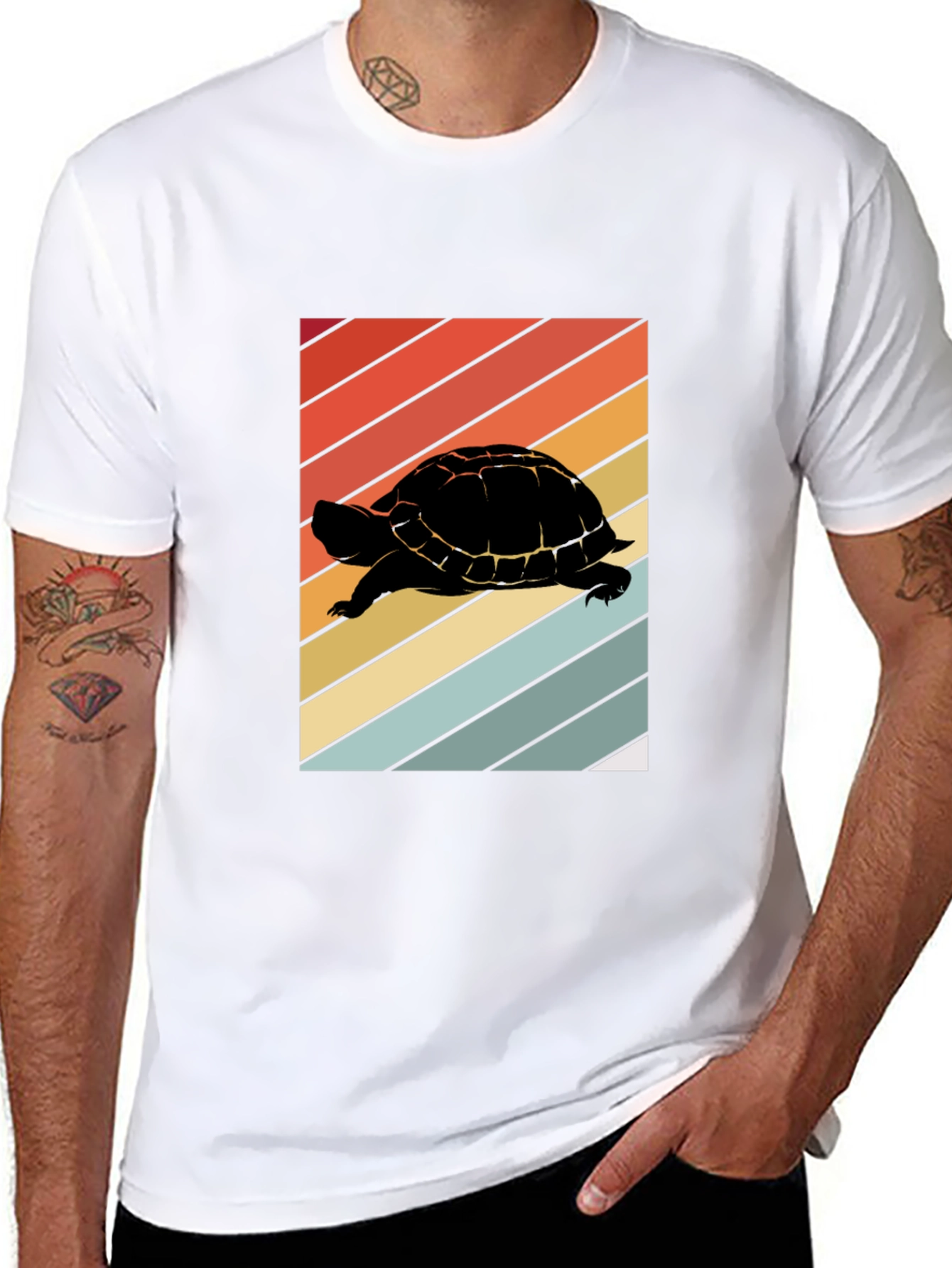 Retro Turtle Silhouette T-Shirt
