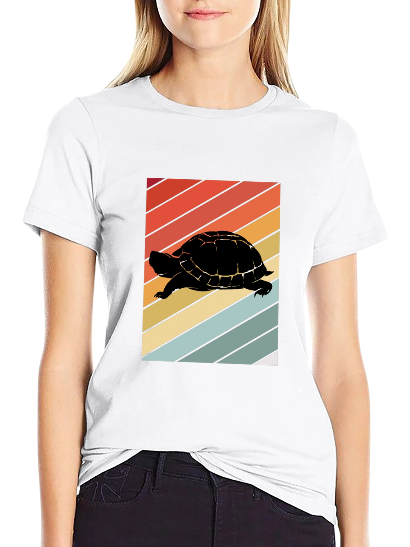 Retro Turtle Silhouette T-Shirt
