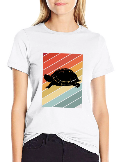 Retro Turtle Silhouette T-Shirt