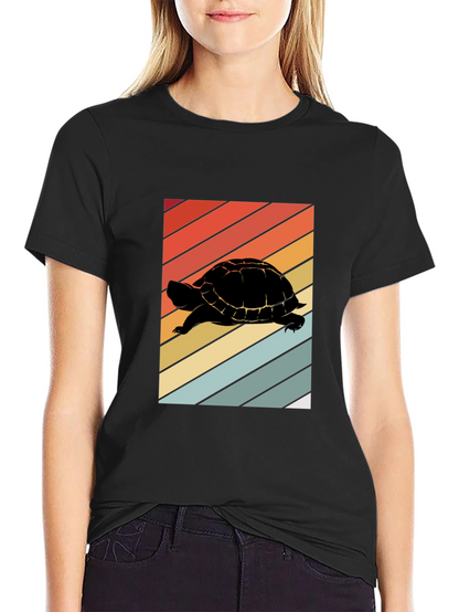 Retro Turtle Silhouette T-Shirt