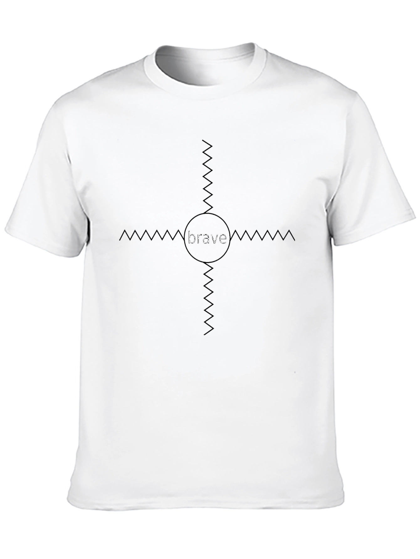 Brave Graphic Tee - Modern Minimalist Design