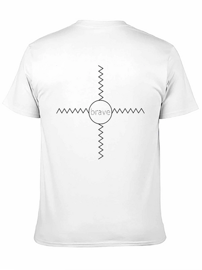 Brave Graphic Tee - Modern Minimalist Design