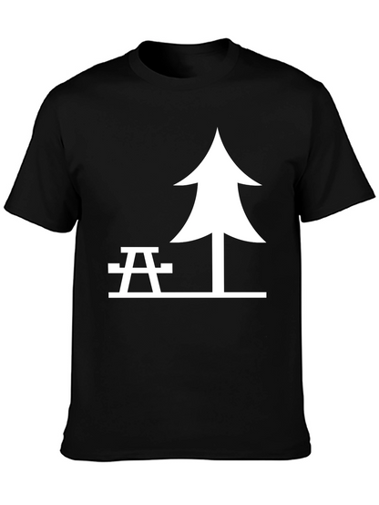 Picnic Tee - Tree & Table Graphic T-Shirt