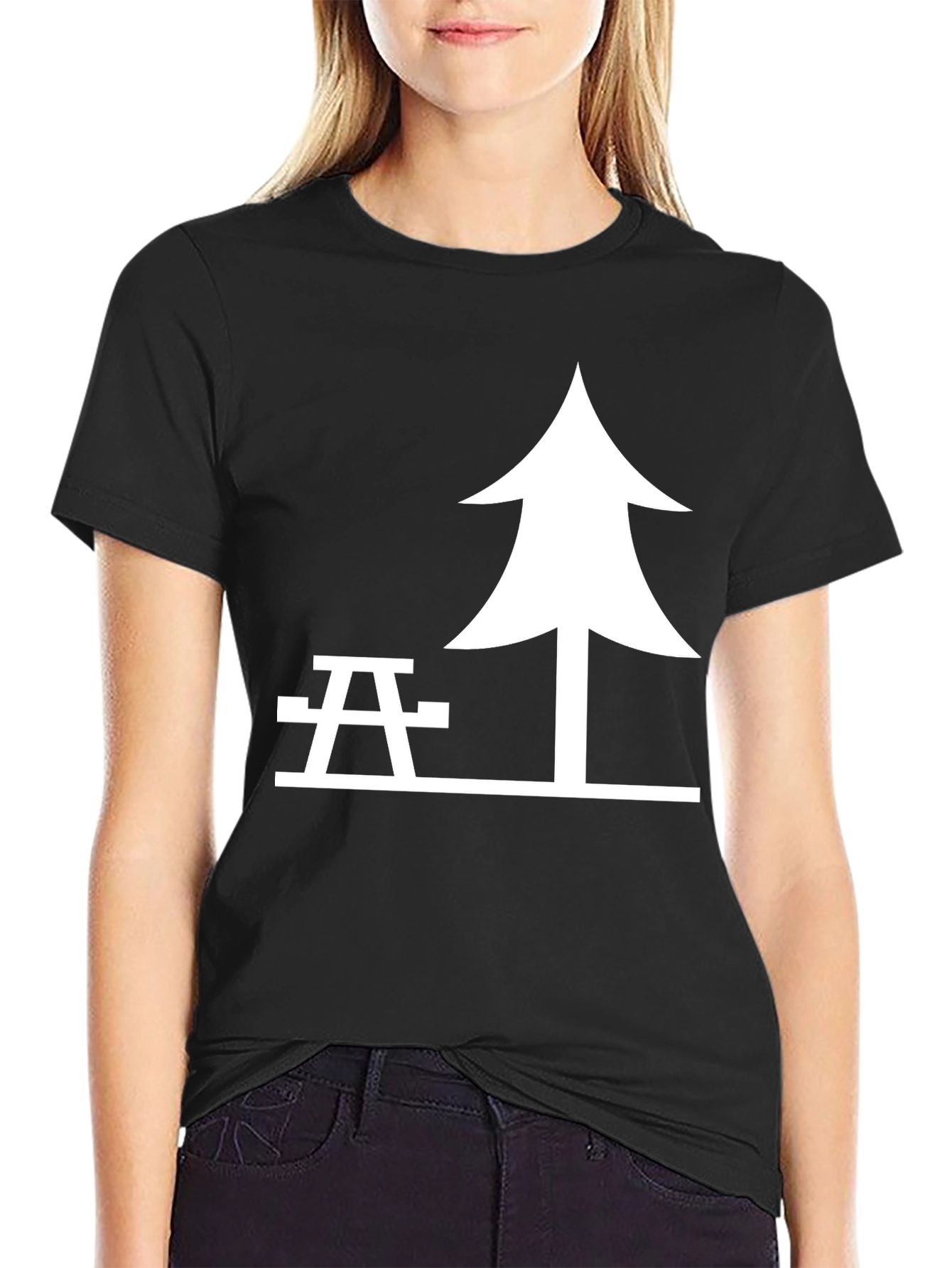 Picnic Tee - Tree & Table Graphic T-Shirt