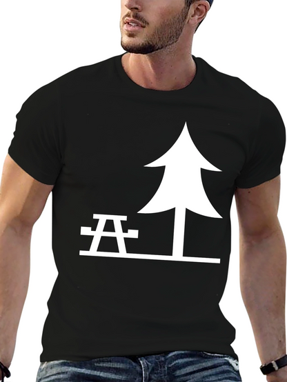 Picnic Tee - Tree & Table Graphic T-Shirt