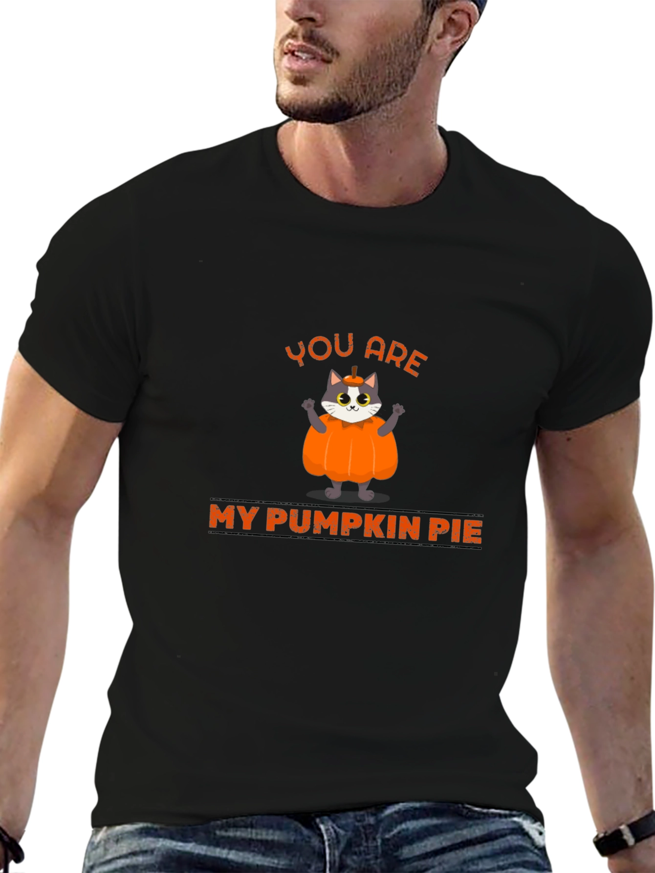 You are My Pumpkin Pie Cat Graphic T-Shirt