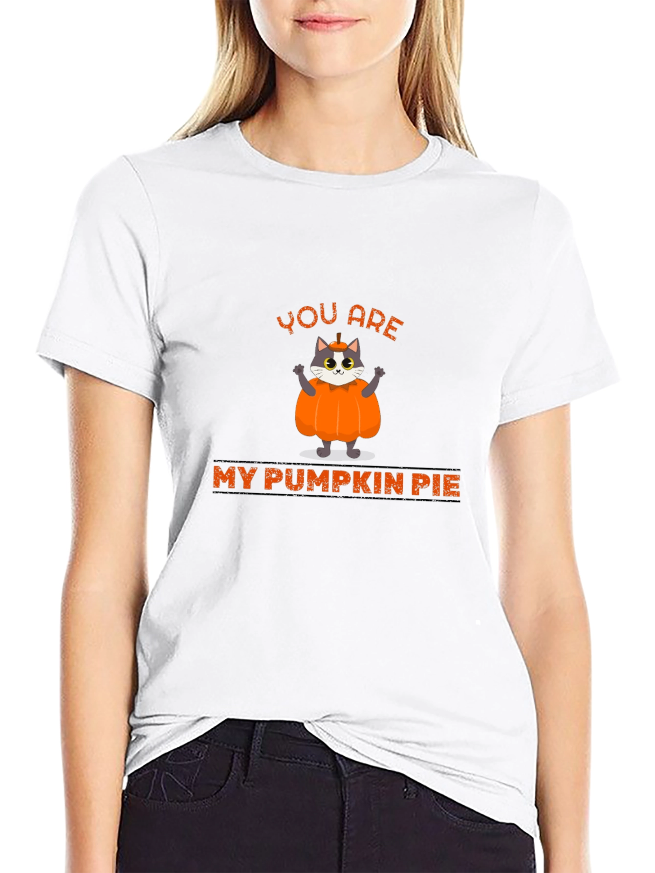 You are My Pumpkin Pie Cat Graphic T-Shirt