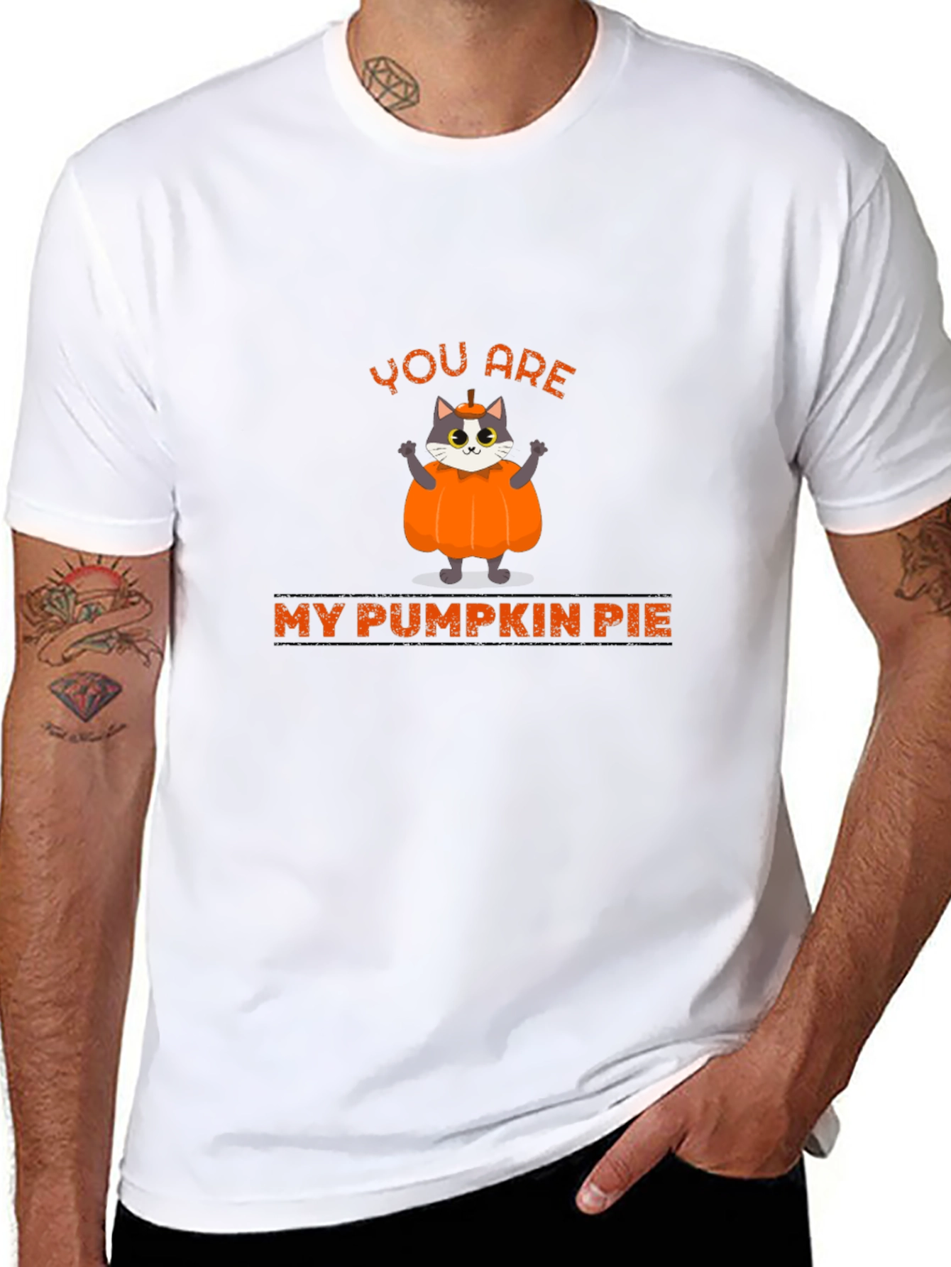 You are My Pumpkin Pie Cat Graphic T-Shirt