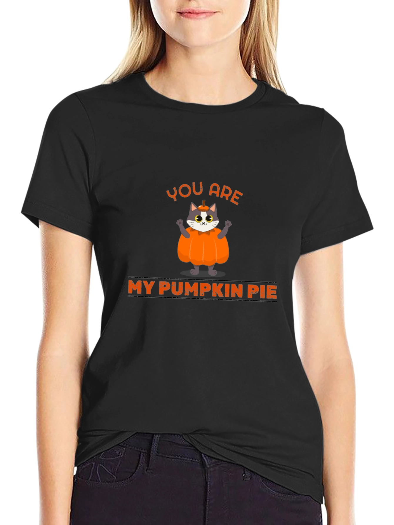 You are My Pumpkin Pie Cat Graphic T-Shirt