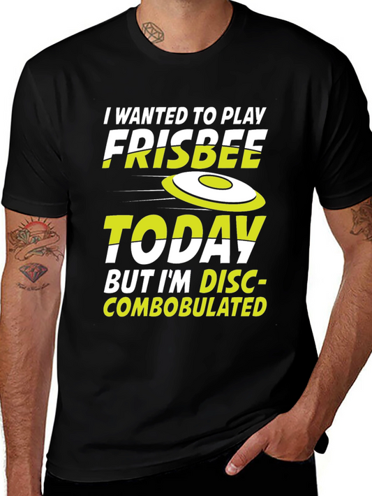 Funny Frisbee Disc-Combobulated Graphic T-Shirt