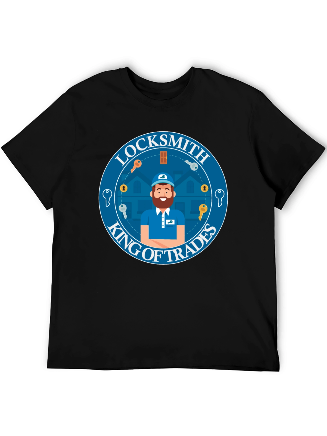Locksmith King of Trades Graphic T-Shirt