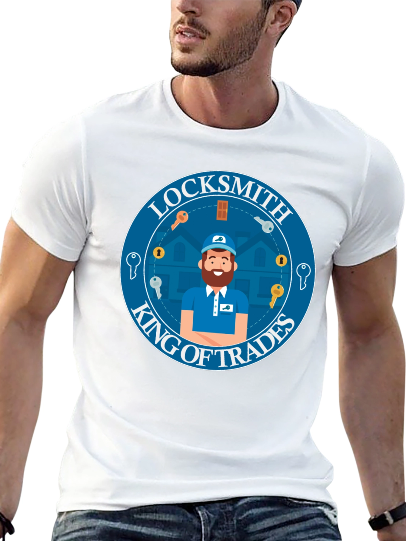 Locksmith King of Trades Graphic T-Shirt