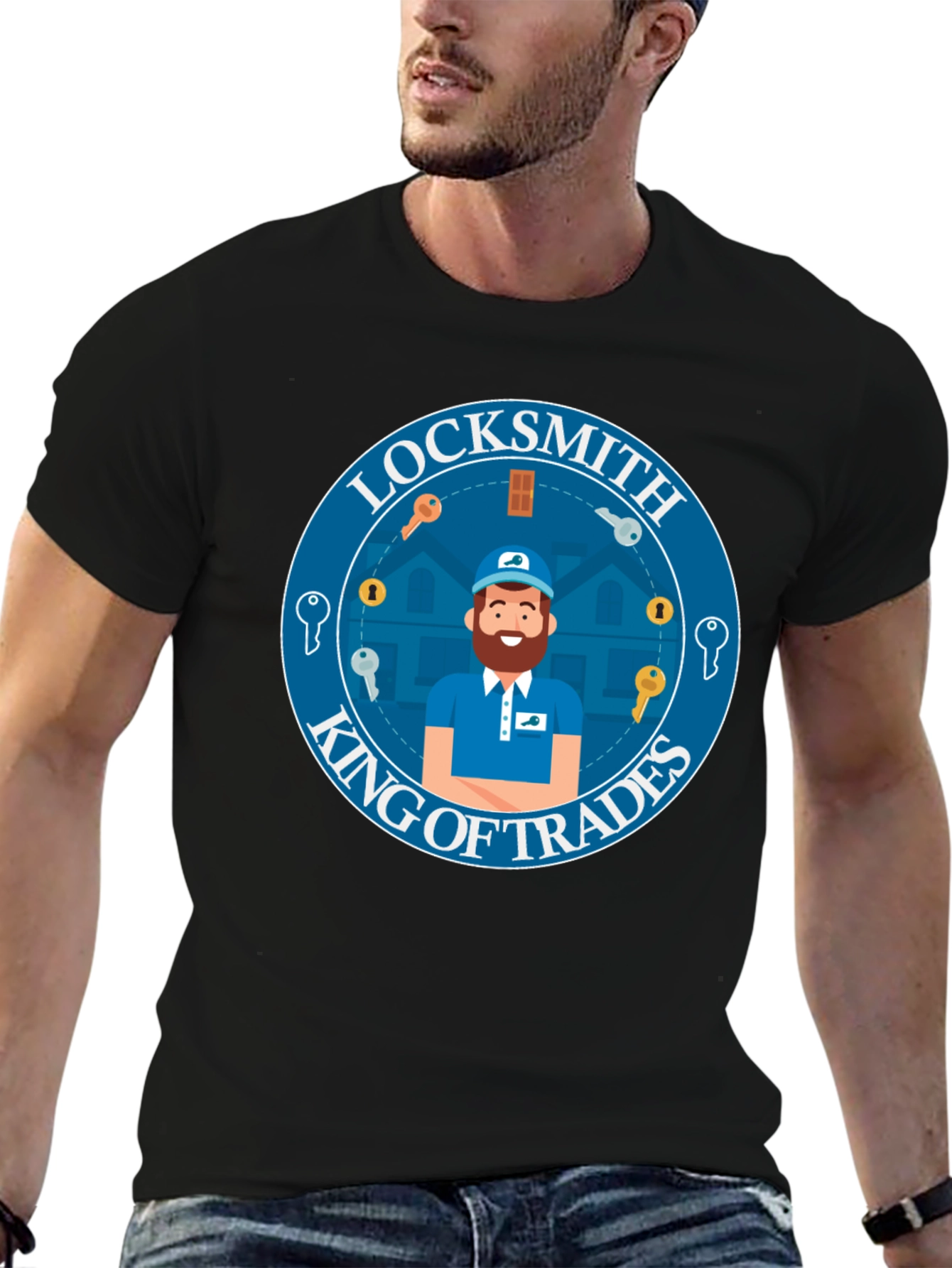 Locksmith King of Trades Graphic T-Shirt