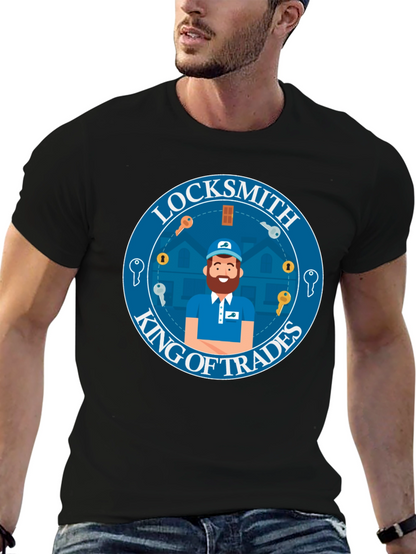 Locksmith King of Trades Graphic T-Shirt