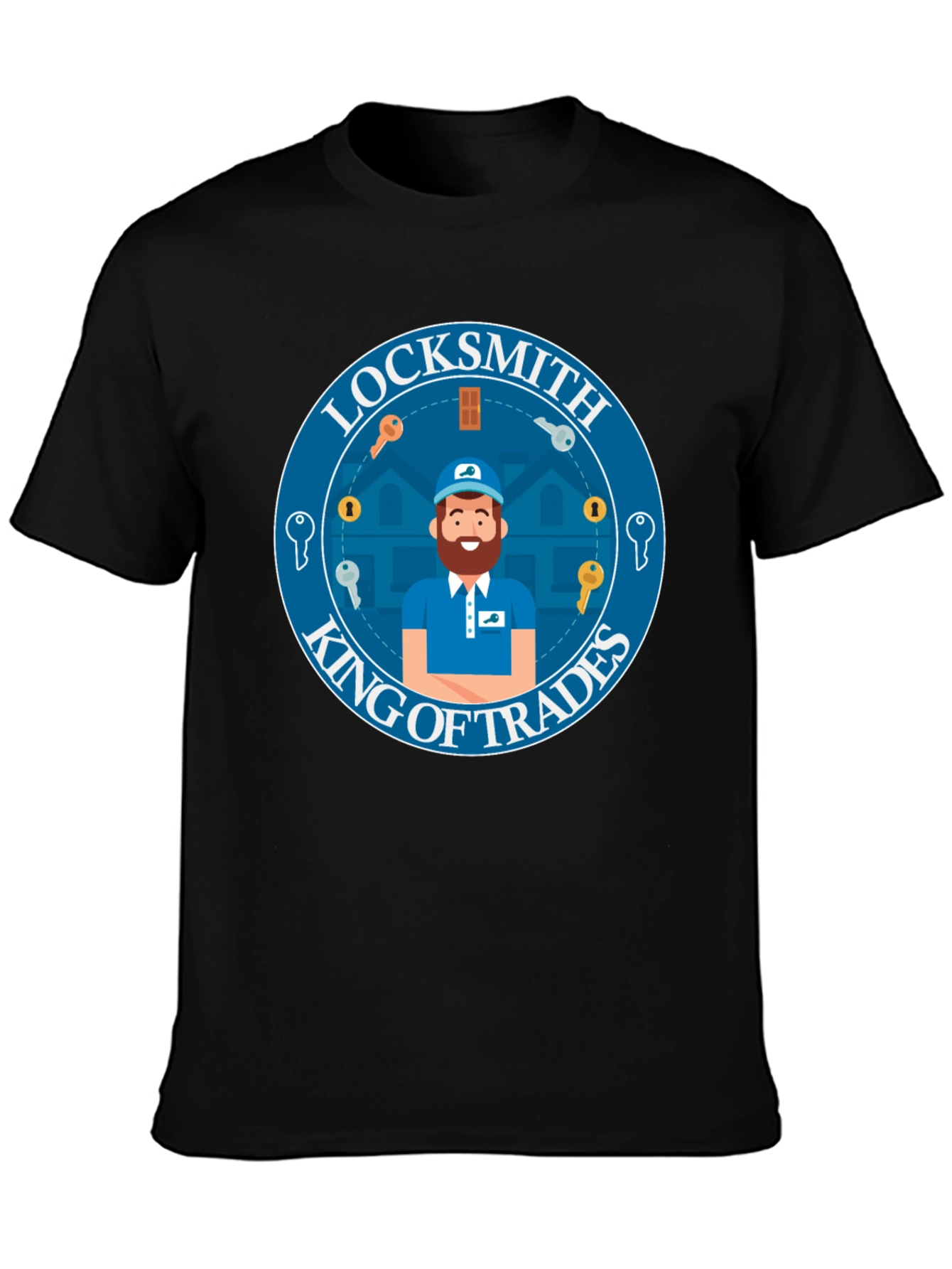 Locksmith King of Trades Graphic T-Shirt