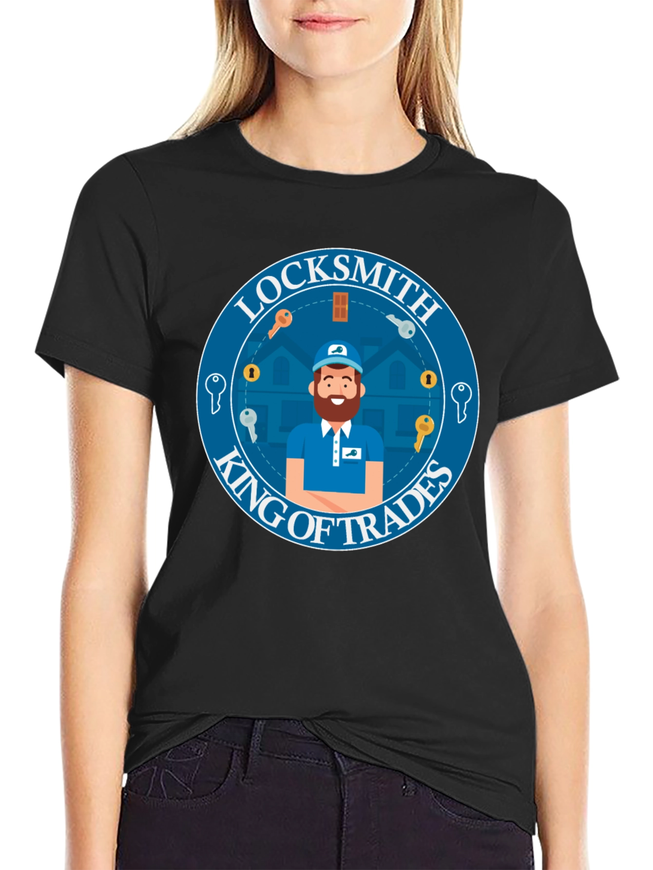 Locksmith King of Trades Graphic T-Shirt