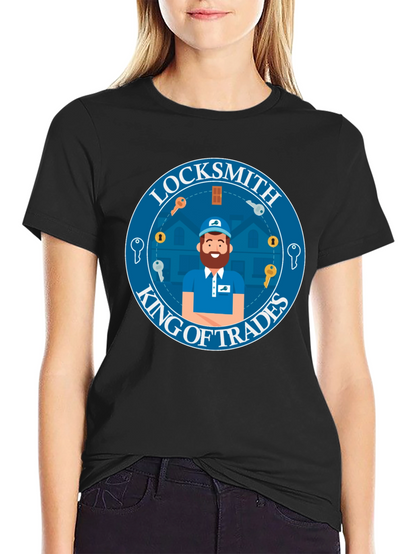 Locksmith King of Trades Graphic T-Shirt