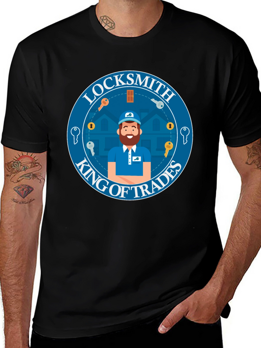 Locksmith King of Trades Graphic T-Shirt