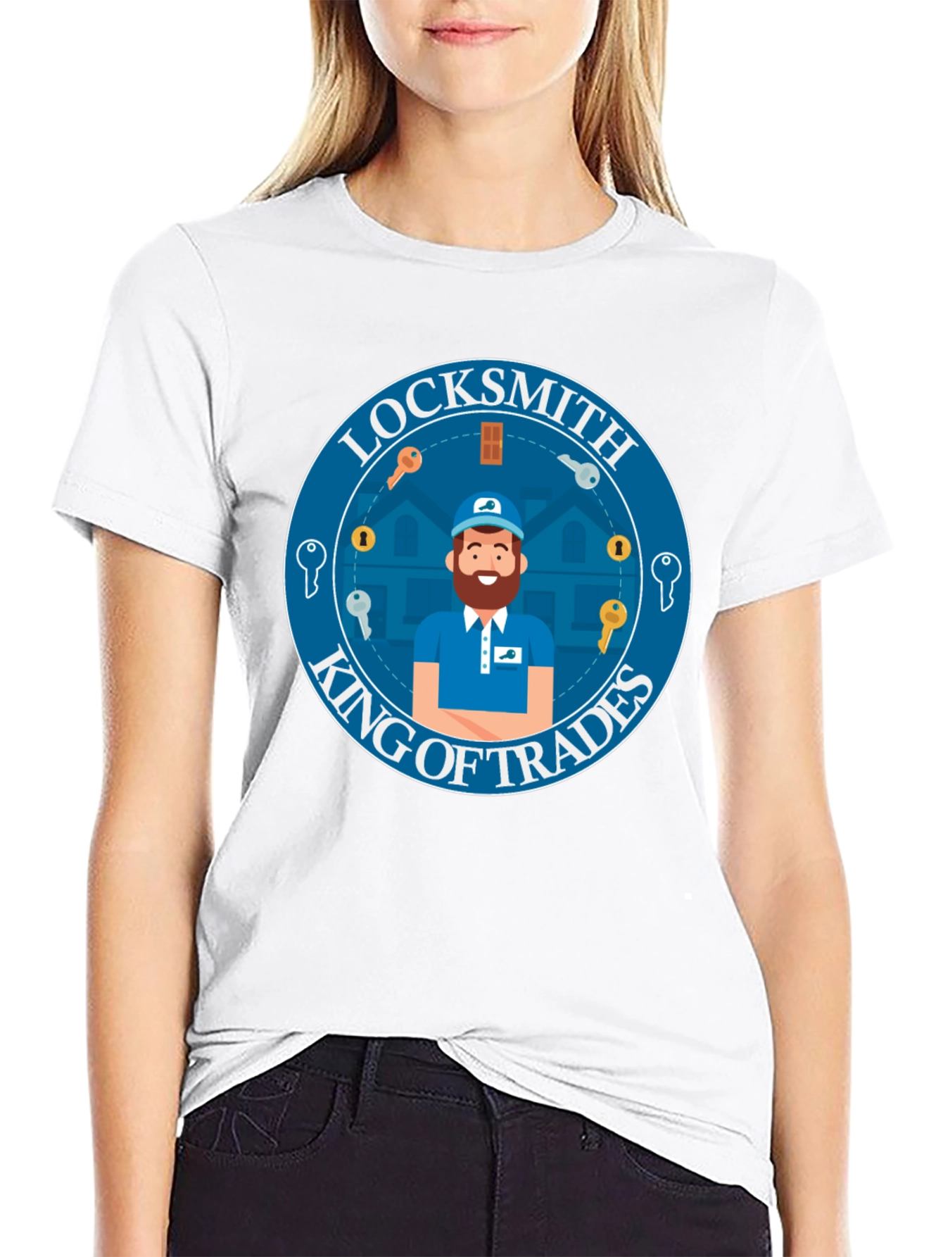 Locksmith King of Trades Graphic T-Shirt