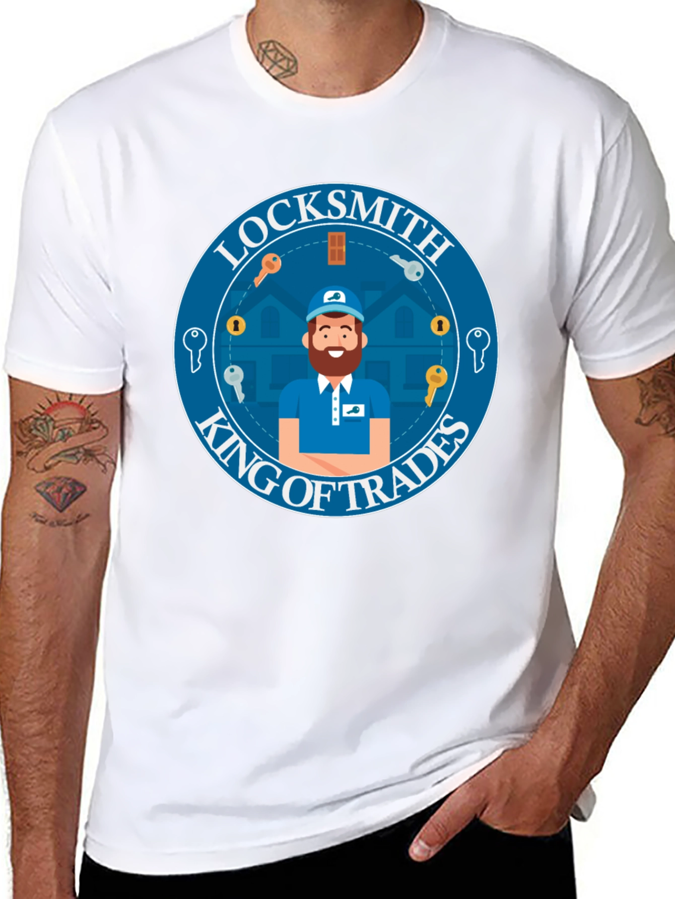 Locksmith King of Trades Graphic T-Shirt