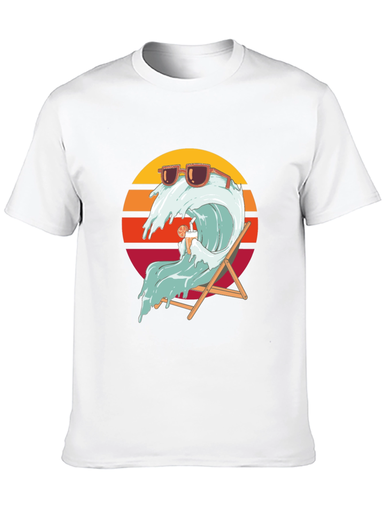 Cool Wave Graphic T-Shirt - Black Summer Vibes
